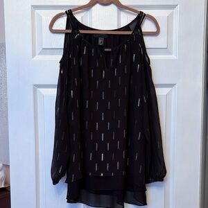 Frank Lyman Design Black Blouse